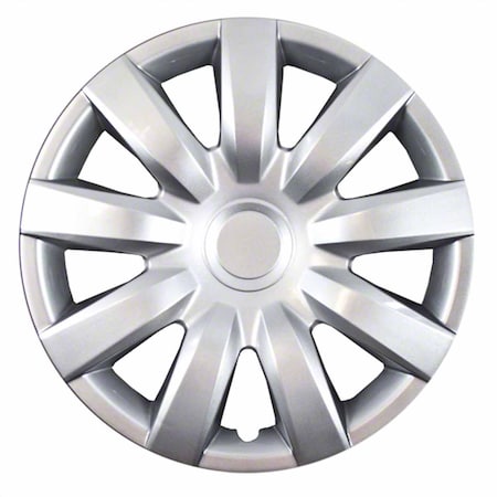 Coast2Coast 15", 9 Spoke, Silver, Plastic, Set Of 4, Spring Steel Clip IWC42315S